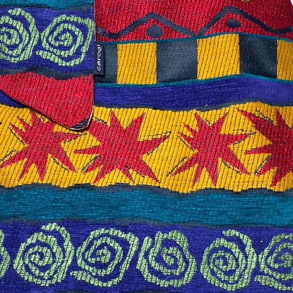 Carson Rogers 4-Way Carogi Convertible Messenger Bag Backpack - GUC Red Tapestry - Picture 3 of 7